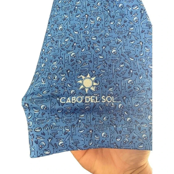 Peter Millar Summer Comfort Football Performance Polo Shirt Size XL - Picture 4 of 5